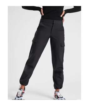 Athleta Cargo Jogger Pants Size 6 Tall Black